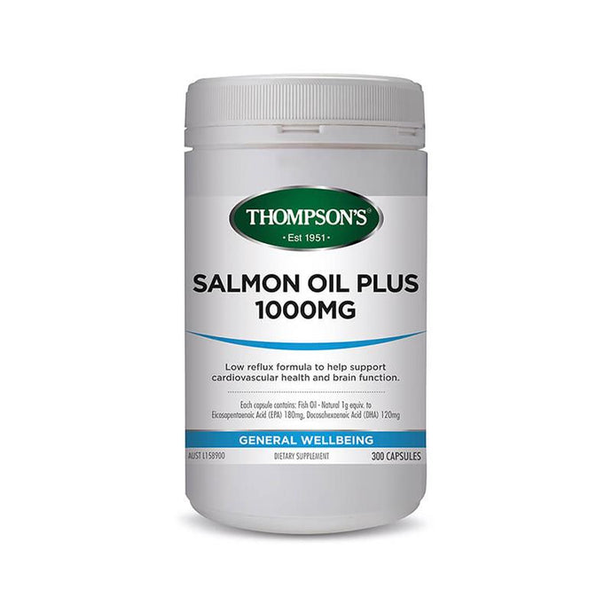 Thompson's Salmon Oil Plus 1000mg 500 Capsules