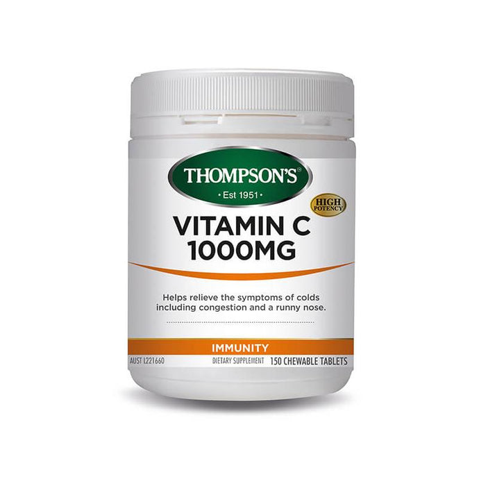 Thompson's Vitamin C 1000mg 150 Chewable Tablets