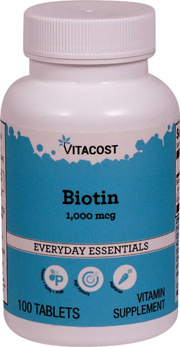 Vitacost Biotin 1000 mcg 100 Tablets