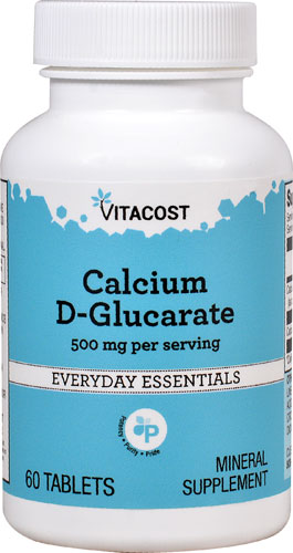 Vitacost Calcium D-Glucarate  500mg per serving 60 Tablets