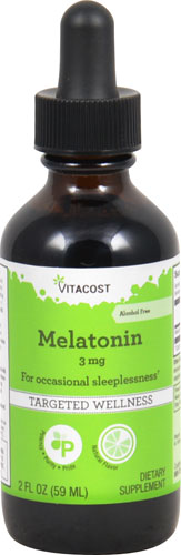 Vitacost Melatonin Liquid 3mg per serving - 2 fl oz