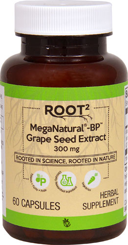 Vitacost ROOT2 MegaNatural® Grape Seed Extract  300mg  60 Capsules