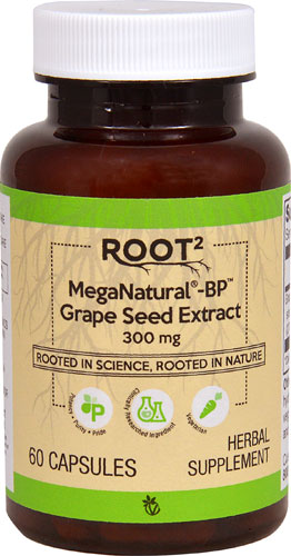 Vitacost ROOT2 MegaNatural® Grape Seed Extract  300mg  60 Capsules
