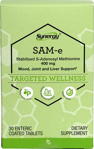 Vitacost Synergy SAM-e  400 mg 30 Enteric Coated Tablets