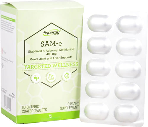 Vitacost Synergy SAM-e -- 400 mg - 60 Enteric Coated Tablets