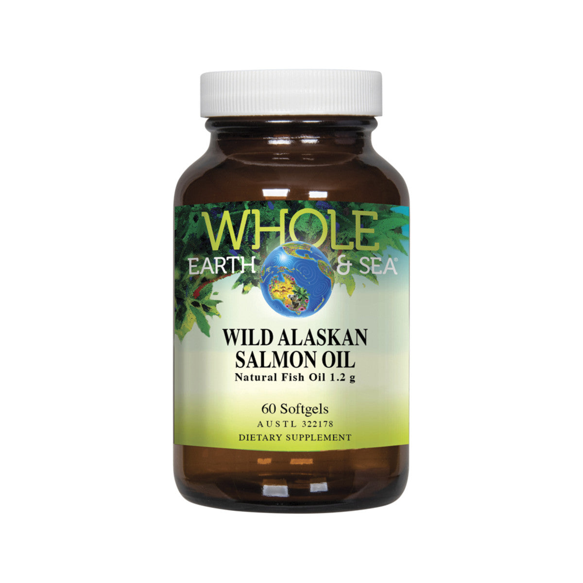 Whole Earth & Sea Wild Alaskan Salmon Oil 1.2g 60c