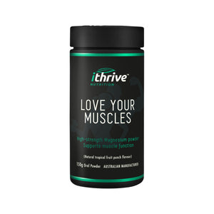 iThrive Nutrition Love Your Muscles Natural Tropical Fruit Punch 150g Oral Powder
