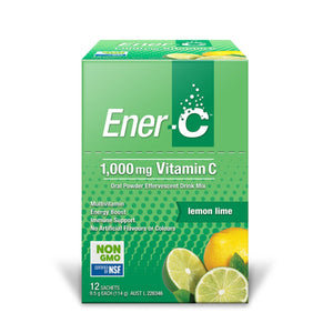Martin & Pleasance Ener-C 1000Mg Vitamin C Drink Mix Lemon Lime Sachet 9.5g x 12 Pack
