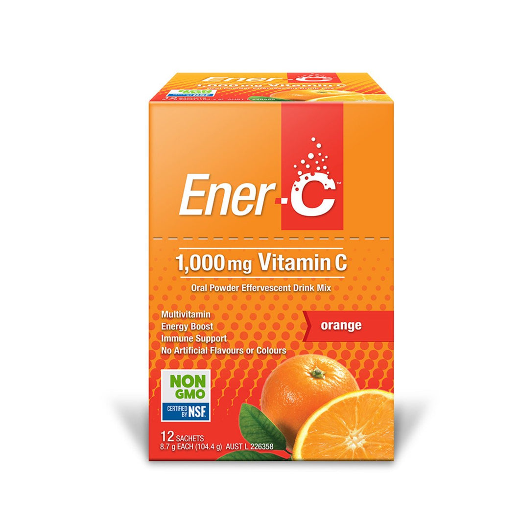 Martin & Pleasance Ener-C 1000Mg Vitamin C Drink Mix Orange Sachet 8.7g x 12 Pack
