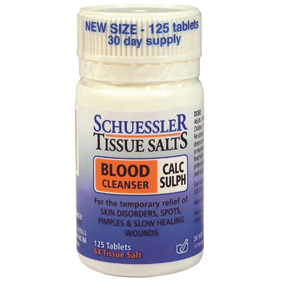 Martin & Pleasance Schuessler Tissue Salts Calc Sulph Blood Cleanser 125 Tablets