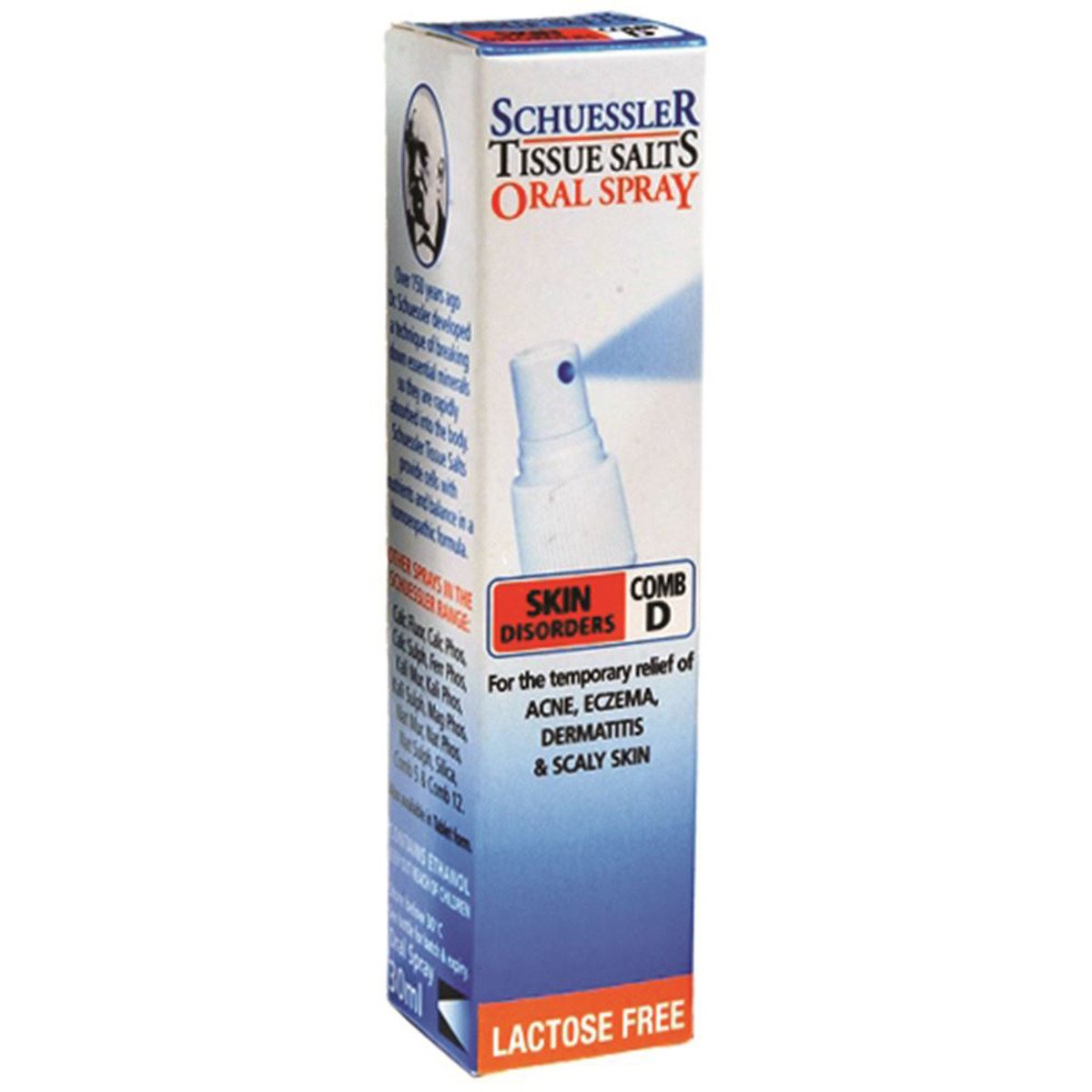 Martin & Pleasance Schuessler Tissue Salts Comb D Skin Disorders 30ml Spray
