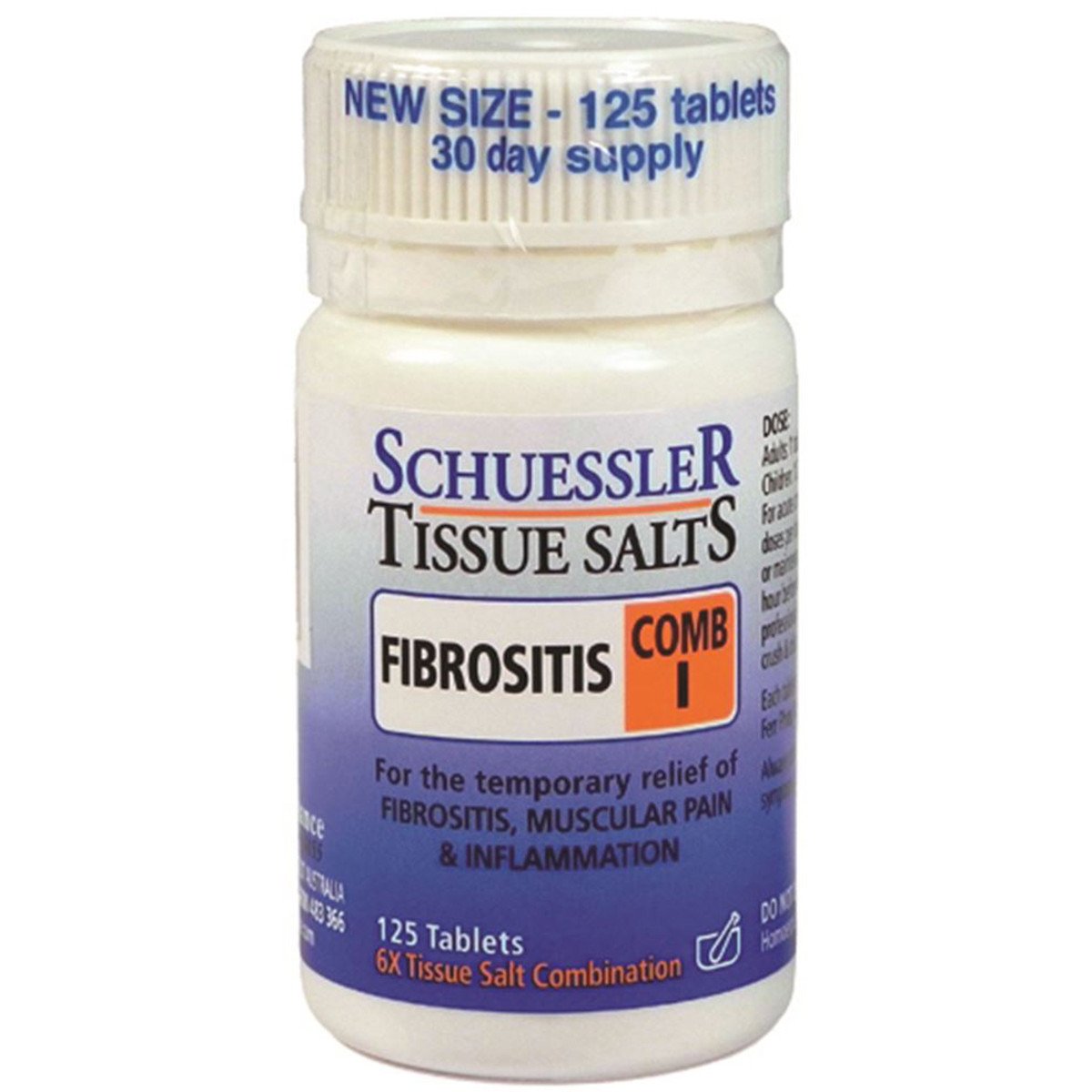 Martin & Pleasance Schuessler Tissue Salts Comb I Fibrositis 125 Tablets