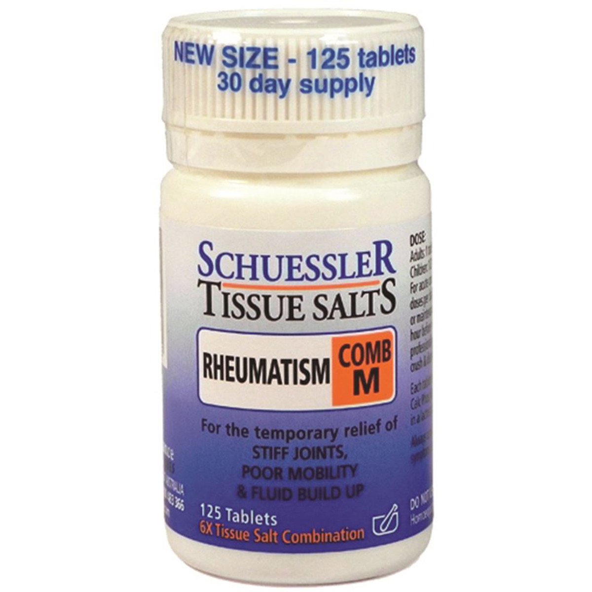Martin & Pleasance Schuessler Tissue Salts Comb M Rheumatism 125 Tablets