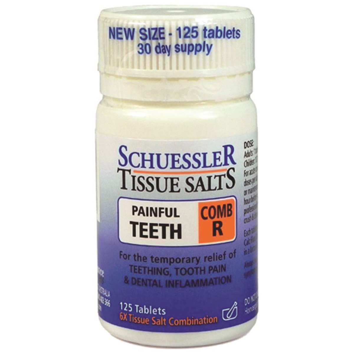 Martin & Pleasance Schuessler Tissue Salts Comb R Painful Teeth 125 Tablets