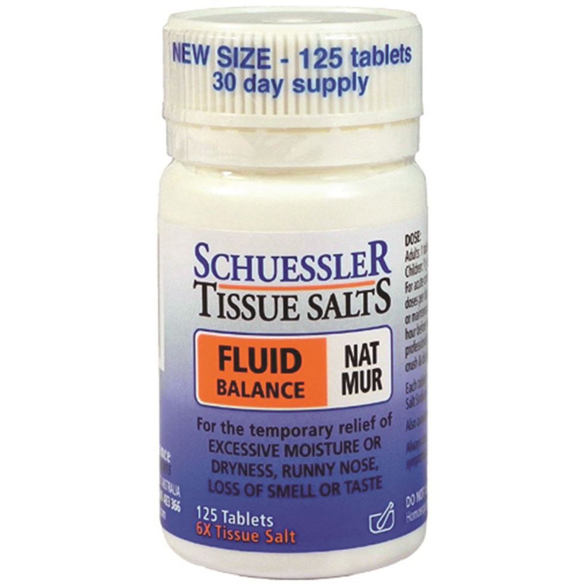 Martin & Pleasance Schuessler Tissue Salts Nat Mur Fluid Balance 125 Tablets