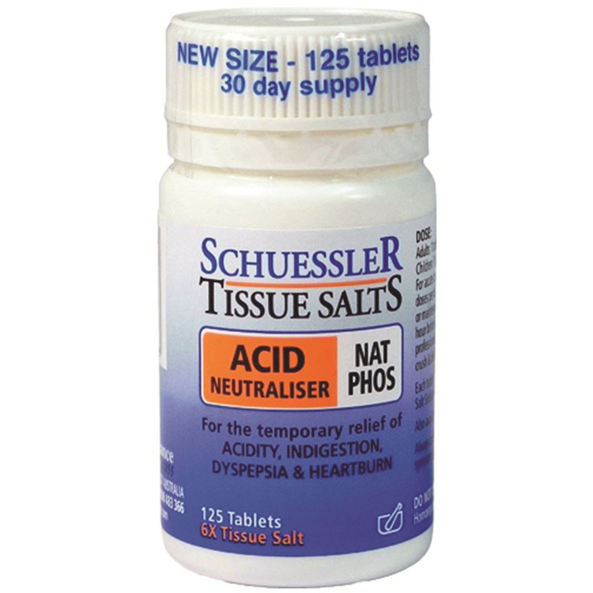 Martin & Pleasance Schuessler Tissue Salts Nat Phos Acid Neutraliser 125 Tablets