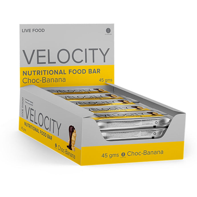 Megaburn Velocity Bar Chocolate & Banana 60g x 10 Display Pack