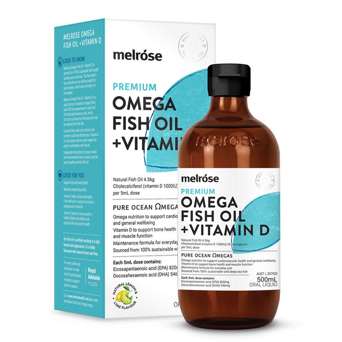 Melrose Fish Oil + Vitamin D 500ml