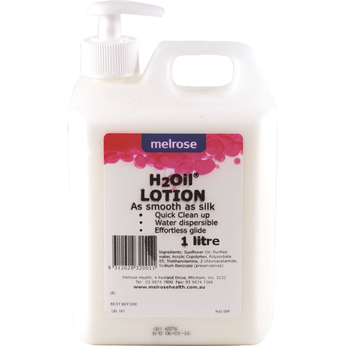 Melrose H2Oil Massage Lotion 1L