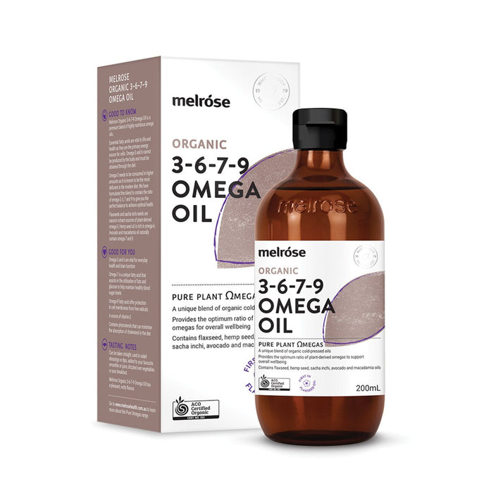 Melrose Organic 3, 6, 7, 9 Omega Oil 200ml