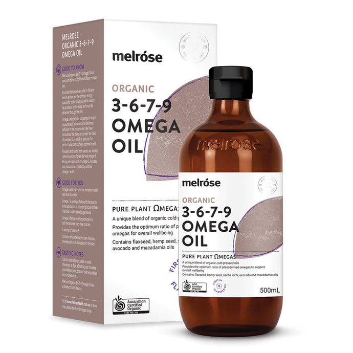 Melrose Organic 3, 6, 7, 9 Omega Oil 500ml