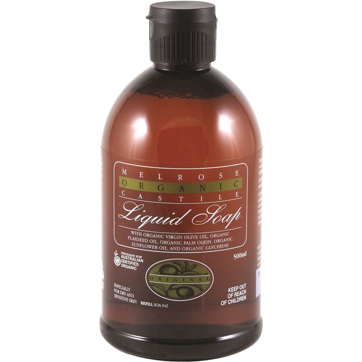 Melrose Organic Castile Soap Original Refill 500ml
