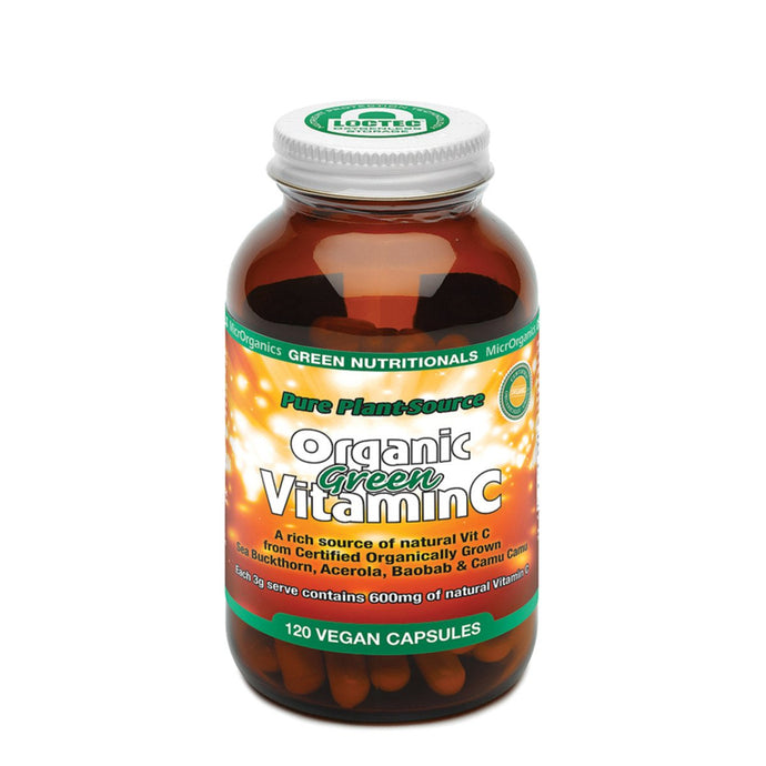 Microrganics Green Nutritionals Organic Green Vitamin C 120 Veggie Capsules