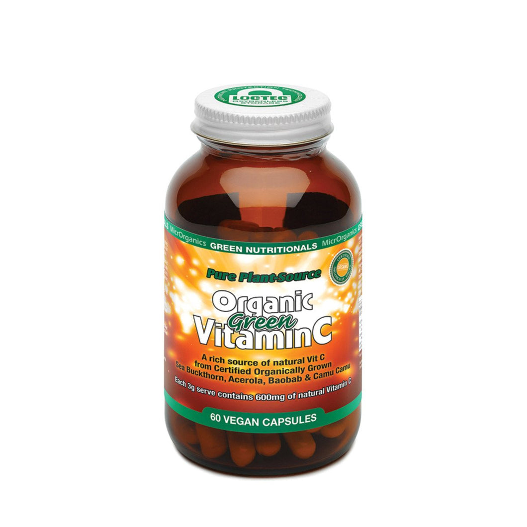 Green Nutritionals by MicrOrganics Pure Plant-Source Organic Green Vitamin C 60vc