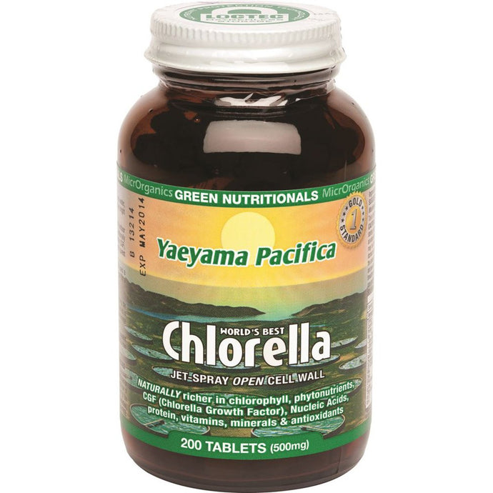 Microrganics Green Nutritionals Yaeyama Pacifica Chlorella 200 Tablets