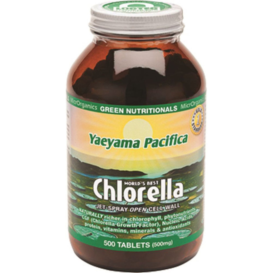 Microrganics Green Nutritionals Yaeyama Pacifica Chlorella 500 Tablets