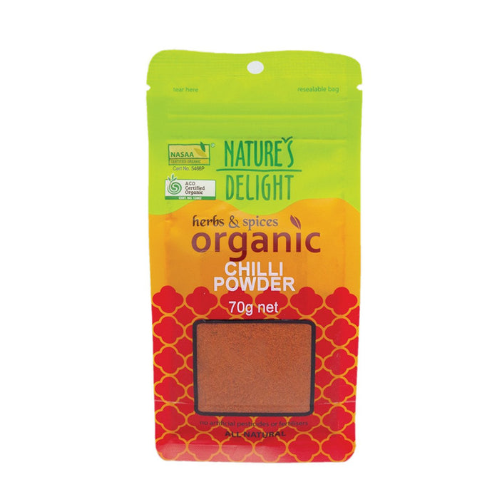 Nature'S Delight Organic Chilli Powder 70g