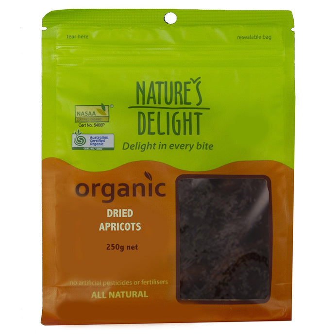 Nature'S Delight Organic Dried Apricots 250g