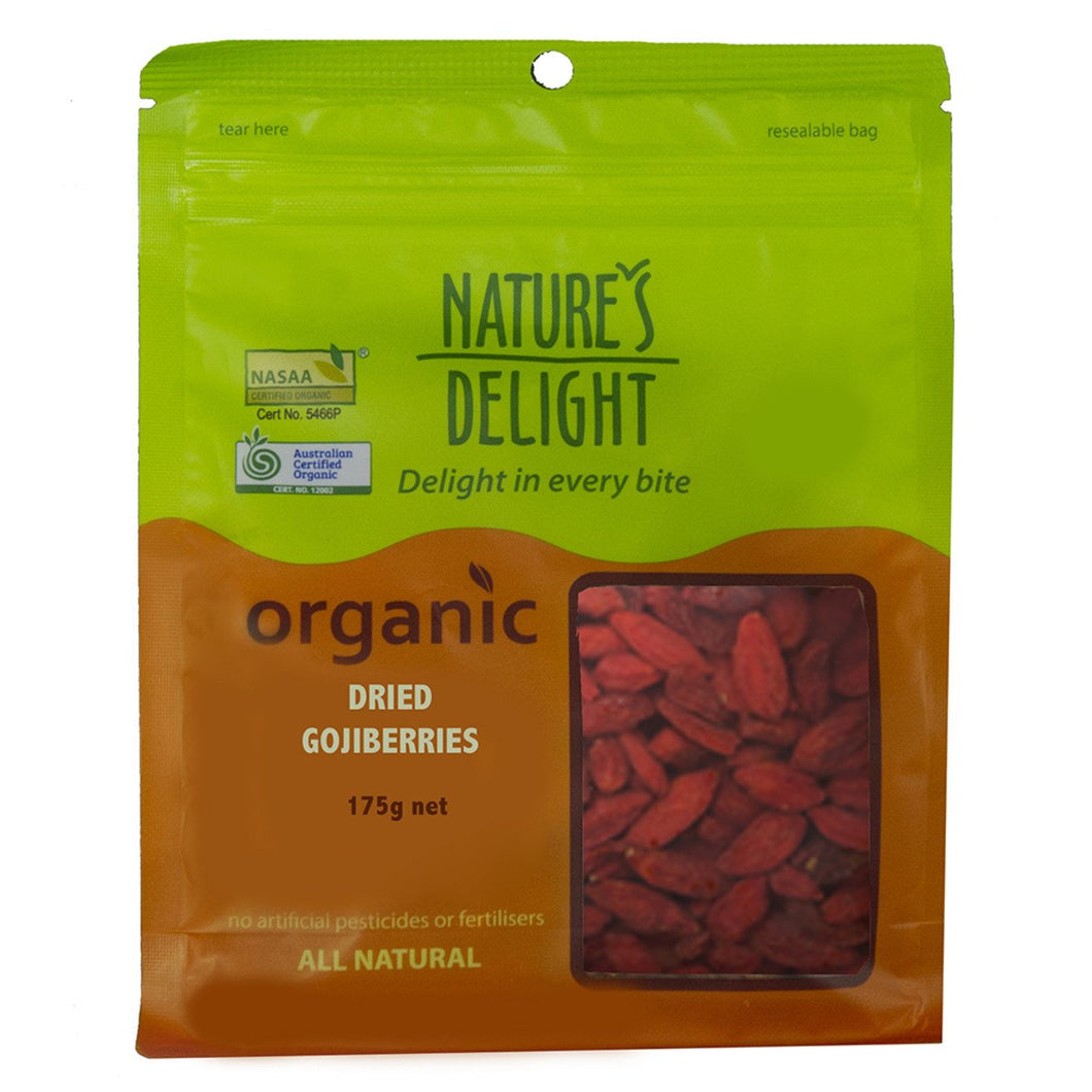 Nature'S Delight Organic Dried Goji Berries 175g