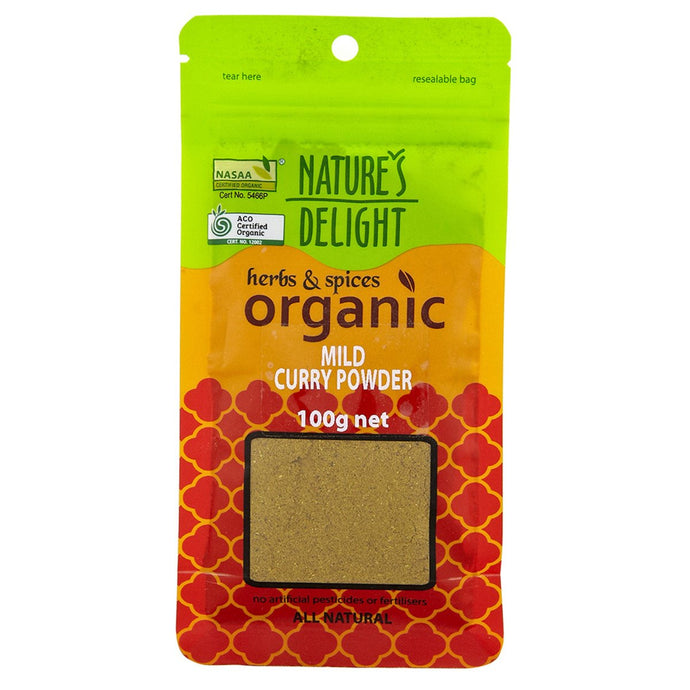 Nature'S Delight Organic Mild Curry Powder 100g