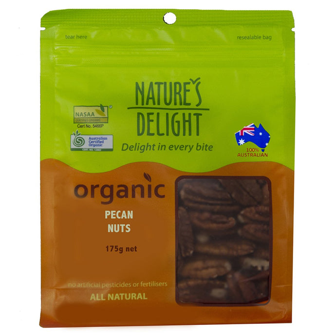 Nature'S Delight Organic Pecan Nuts 175g