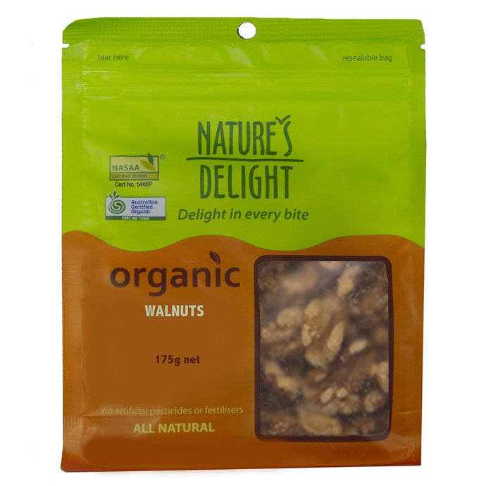 Nature'S Delight Organic Walnuts 175g