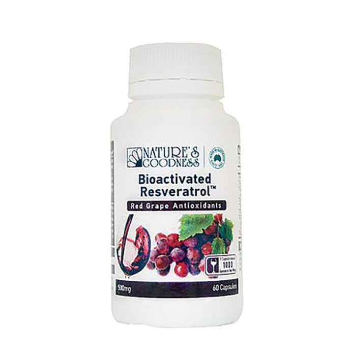 Nature'S Goodness Red Grape Antioxidants With Bioactivated Resveratrol 60 Capsules