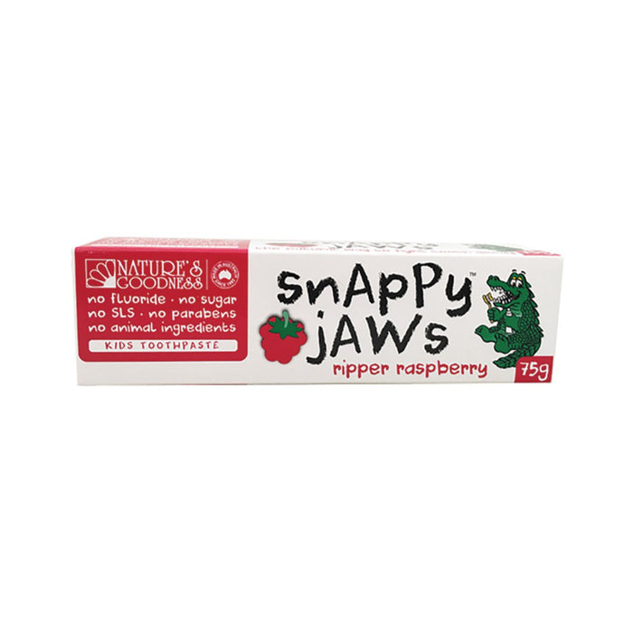 Nature'S Goodness Snappy Jaws Toothpaste Ripper Raspberry 75g