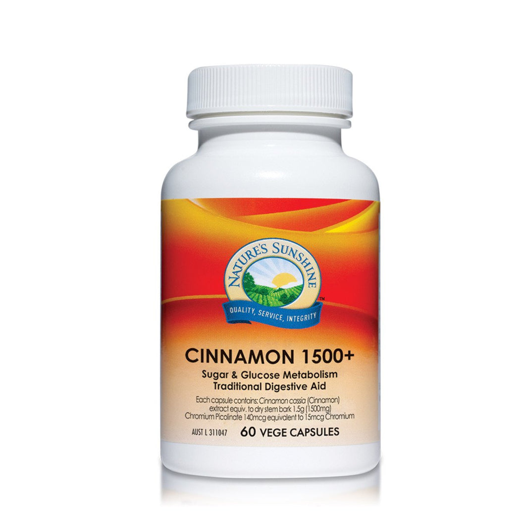 Nature'S Sunshine Cinnamon 1500 Plus 60 Capsules