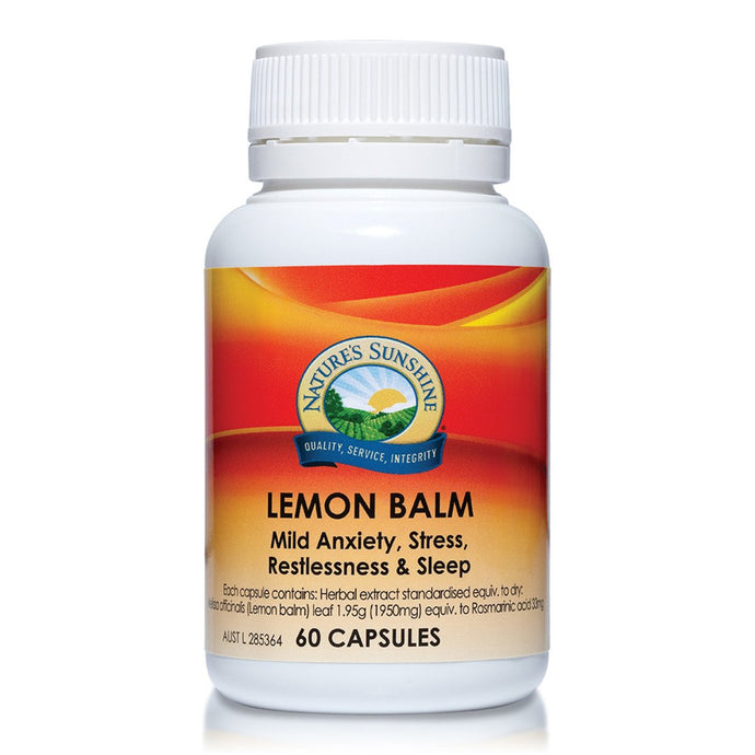 Nature'S Sunshine Lemon Balm 60 Capsules