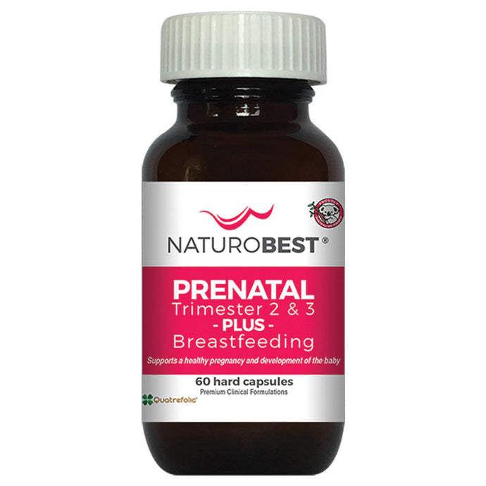 Naturobest Prenatal Trimester 2 & 3 Plus Breastfeeding 60 Capsules