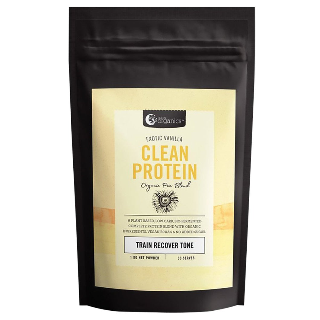 Nutra Organics Clean Protein Exotic Vanilla (Organic Pea Blend) 1Kg