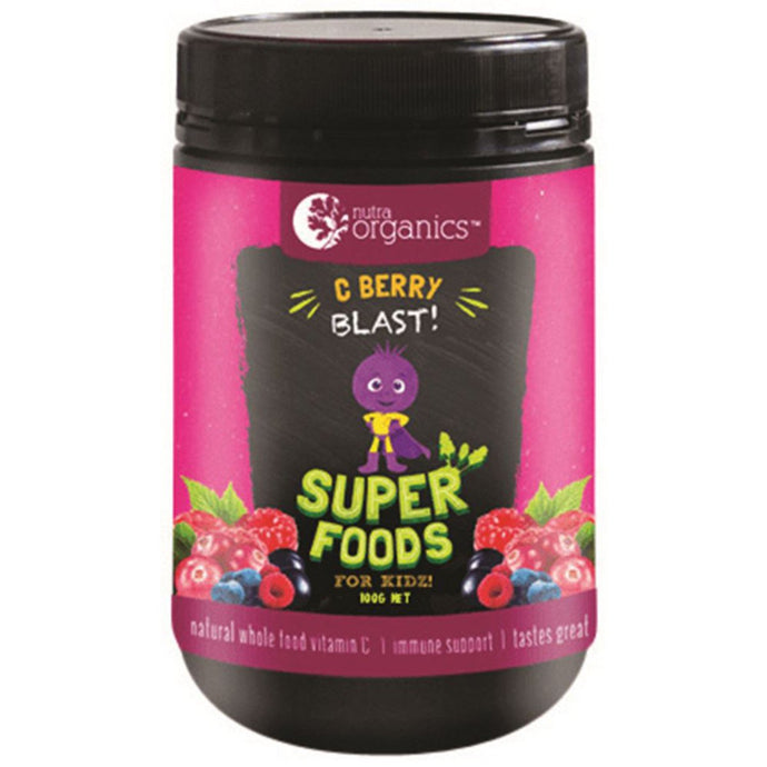 Nutra Organics Super Foods For Kidz C Berry Blast 100g Powder