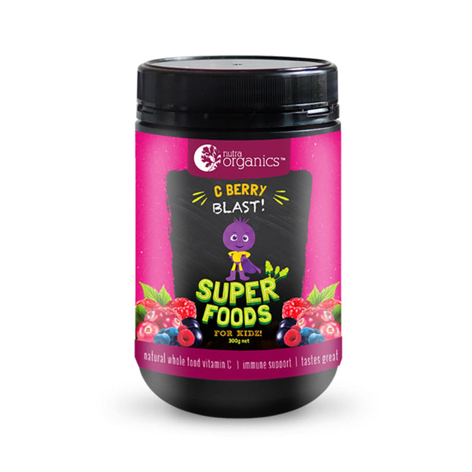 Nutra Organics Super Foods For Kidz C Berry Blast 200g Powder