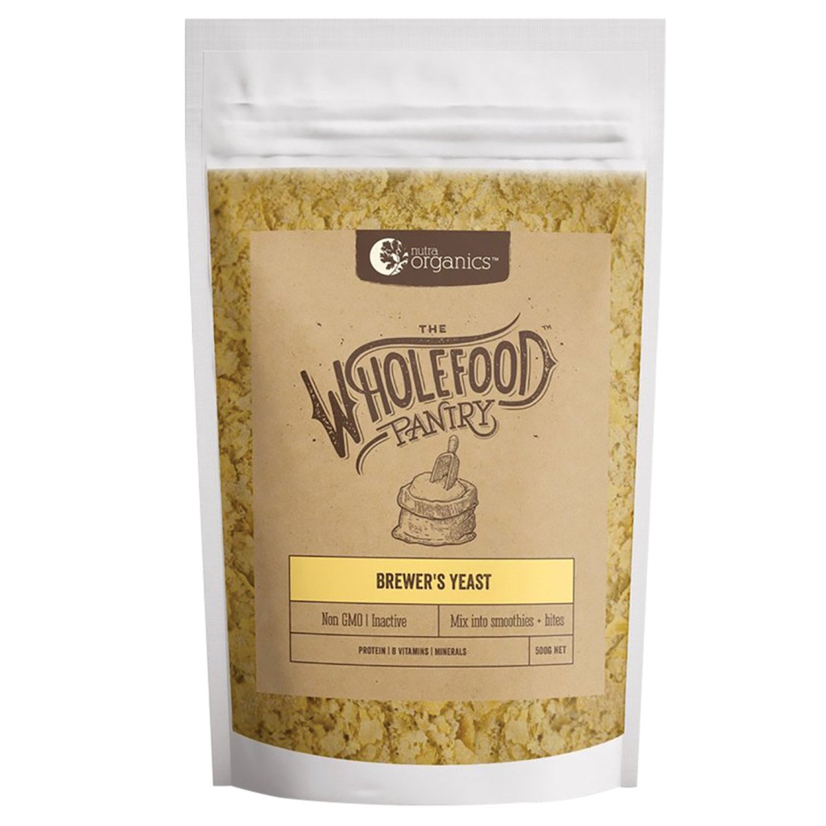 Nutra Organics The Wholefood Pantry Brewers Yeast 500g