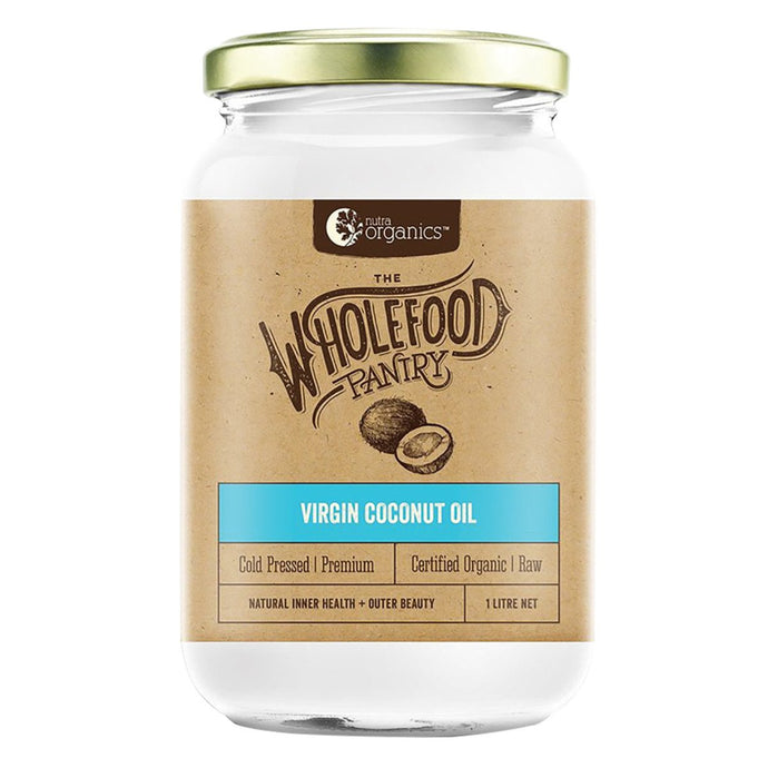 Nutra Organics The Wholefood Pantry Organic Cold Pressed Virgin Coconut Oil 1L