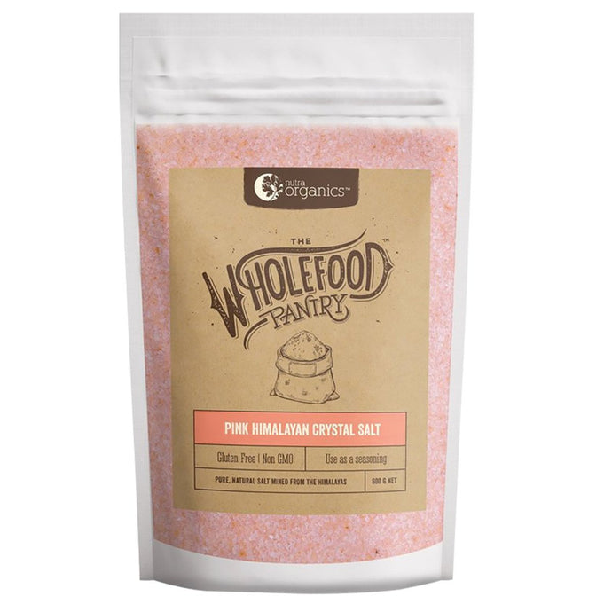 Nutra Organics The Wholefood Pantry Pink Himalayan Crystal Salt Fine 600g