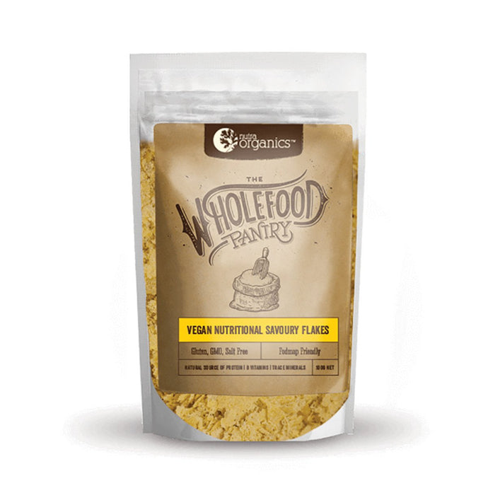 Nutra Organics The Wholefood Pantry Vegan Nutritional Savoury Flakes 100g