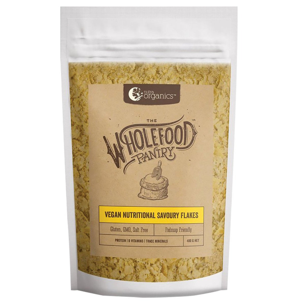 Nutra Organics The Wholefood Pantry Vegan Nutritional Savoury Flakes 400g