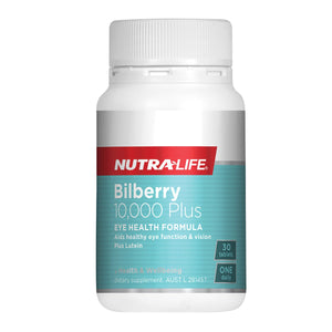 Nutralife Bilberry 10000 Plus Lutein Complex 30 Tablets